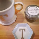 A specialty mug and tea.