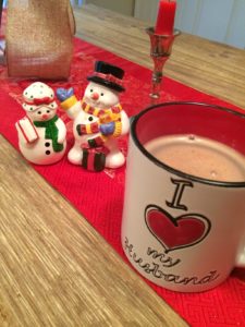 Treat yourself to a little low calorie Swiss Miss while you do your wrapping.